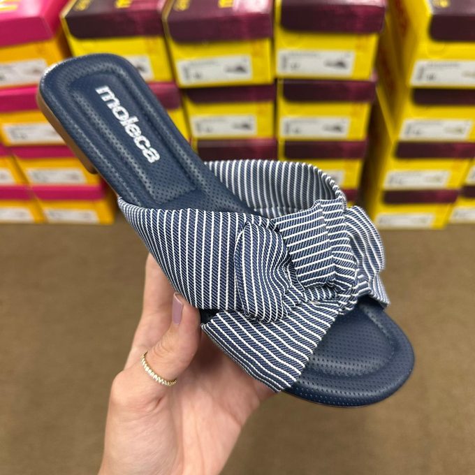 Papete e rasteira femininas
